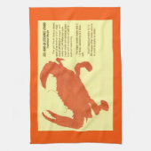 デラウェア州 メリーランド州 バージニア州 カニのレシピ キッチンタオル (縦)