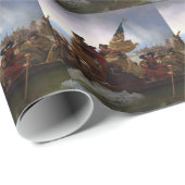 デラウェア州-ヴィンテージ米国交差させるワシントン州芸術 ラッピングペーパー (ロールコーナー)