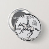 デラウェア州 缶バッジ (正面&裏面)