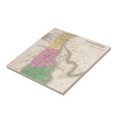 デラウェア州(1827年)のヴィンテージの地図 タイル (側面)