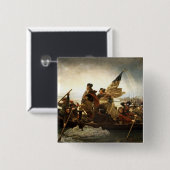 デラウェア州- 1851年--を交差させるワシントン州 缶バッジ (正面&裏面)