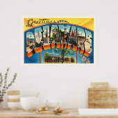 デラウェア州DE旧ヴィンテージ旅行はがき –  ポスター (キッチン)