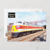 デラウェア州Lackawannaおよび西部機関車808 ポストカード (正面/裏面)