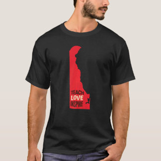 デラウェア教え先生ラヴインスパイアィー Tシャツ