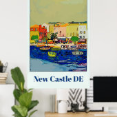 デラウェア旅行ポスター、編集文字 ポスター (ホームオフィス)