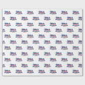 デラウェア星とストライプ州 ラッピングペーパー (フラット)