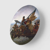 デラウェア横断 ラウンド壁時計 (傾斜)