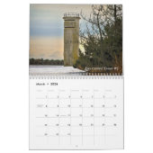 デラウェア沿岸暦の防火タワー カレンダー (3月 2026)