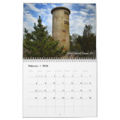 デラウェア沿岸暦の防火タワー カレンダー (2月 2026)