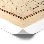 デラウェア湾の地図1639 ポスター (角)