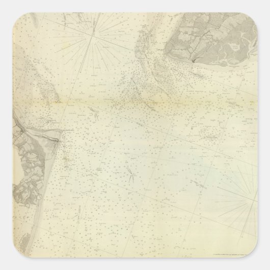 デラウェア湾、川1 スクエアシール (正面)