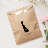 デラウェア結婚式の引き出物トリートサックス、抱き枕 フェイバーバッグ (封をした状態)