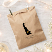 デラウェア結婚式の引き出物トリートサックス、抱き枕 フェイバーバッグ (クリップ留めされた状態)