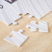 デラウェア統一された州レトロ州マップヴィンテージUSA ジグソーパズル (側面)