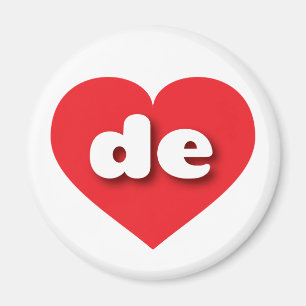 デラウェア赤いハート- I love DE マグネット