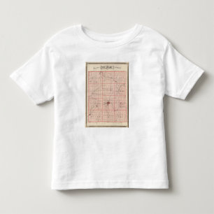 デラウェア郡の地図 トドラーTシャツ