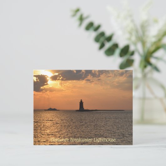 デラウェア防波堤ライトハウスケープヘンロペンレウズ ポストカード (スタンド正面)