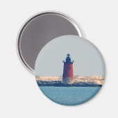 デラウェア防波堤ライトハウス(Lewes, DE) マグネット (正面/裏面)