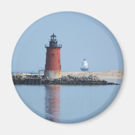 デラウェア防波堤&ハーバーオブレッジライトハウス マグネット