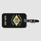 デラウェア1797第1州旗 ラゲッジタグ (正面横)