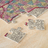 デラウェア、イリノイ、インディアナ、アイオワ ジグソーパズル (側面)