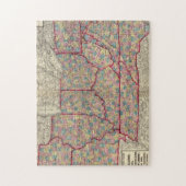 デラウェア、イリノイ、インディアナ、アイオワ ジグソーパズル (縦)