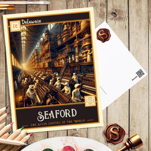 デラウェア、シーフォード |ヴィンテージはがき ポストカード