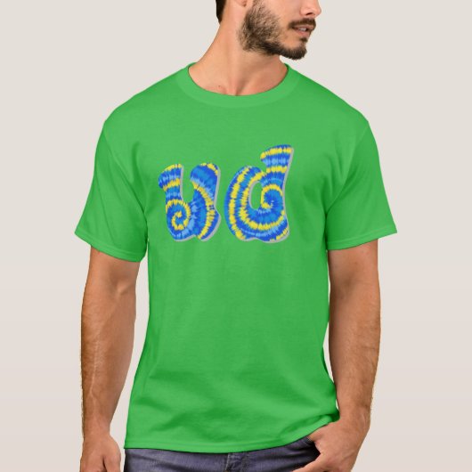 デラウェア タイ染め オーバーサイズ Tシャツ (正面)