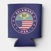 デラウェア、デラウェアTシャツ、デラウェアのステッカー 缶クーラー (正面)
