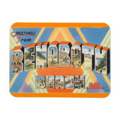 デラウェア、レホブザービーチ磁石 マグネット (横)