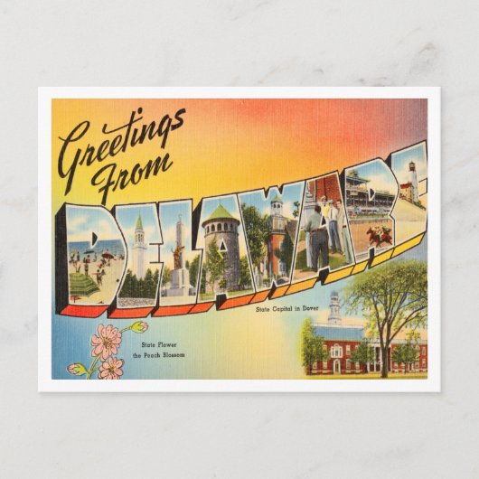 デラウェア・ヴィンテージ・トラベルからの挨拶 ポストカード (正面)