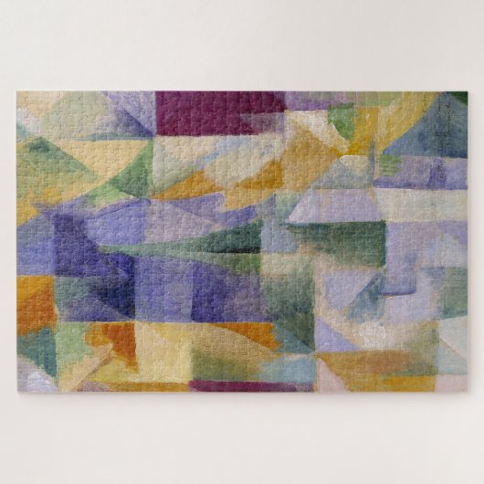 デラウネクラシック抽象芸術ア絵画ートズウィンドウズ ジグソーパズル (横)