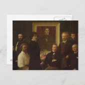 デラクロワへのオマージュ, 1864 ポストカード (正面/裏面)