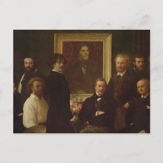 デラクロワへのオマージュ, 1864 ポストカード (正面)