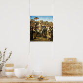 デラクロワ語 – モロッコのスルタン ポスター (キッチン)