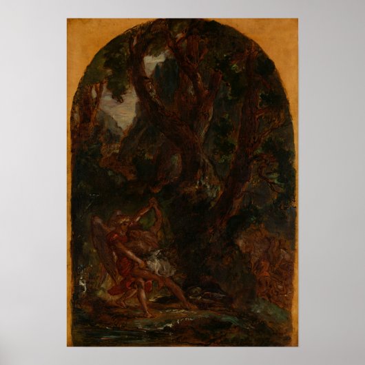 デラクロワ – ジェイコブレスリングウィズザエンジェル ポスター (正面)