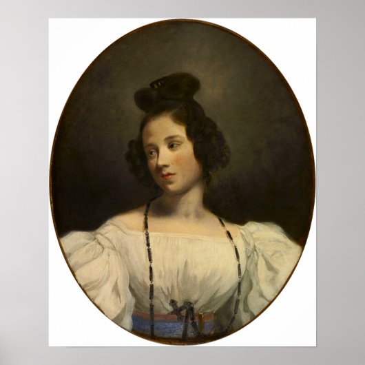 デラクロワ – ポートレート ポスター (正面)