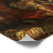 デラクロワ – ライオン狩り1855 ポスター (角)