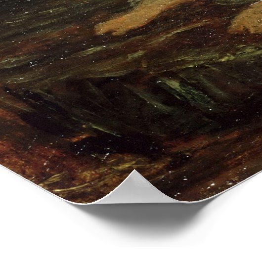 デラクロワ – Ophelia's Death 1853 ポスター (角)