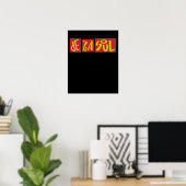 デラソウルタイポグラフィ ポスター (ホームオフィス)