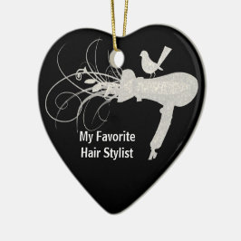 デラックスでかわいい鳥の美容師のサロンのヘアードライヤー セラミックオーナメント
