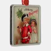 デラックスでビクトリアンなChildreenのクリスマスのオーナメント メタルオーナメント (右)