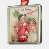 デラックスでビクトリアンなChildreenのクリスマスのオーナメント メタルオーナメント (左)