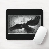デラックスなカラス マウスパッド (マウス)