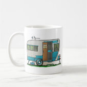 デラックスなキャンピングカートレーラー コーヒーマグカップ (左)