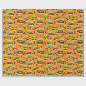 デラックスなチーズバーガー ラッピングペーパー (フラット)