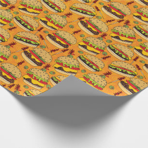 デラックスなチーズバーガー ラッピングペーパー