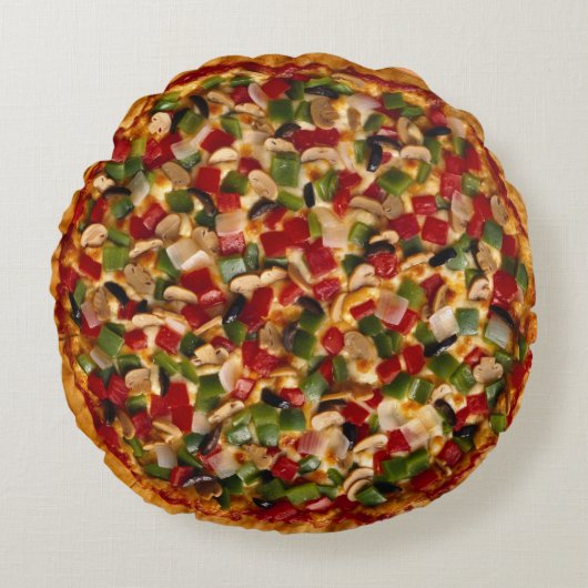 デラックスなピザ ラウンドクッション (正面)