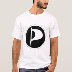 デラックスな海賊パーティーのロゴ(記述を見て下さい) Tシャツ