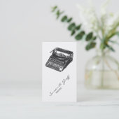 デラックスな無雑音タイプライター 名刺 (スタンド正面)